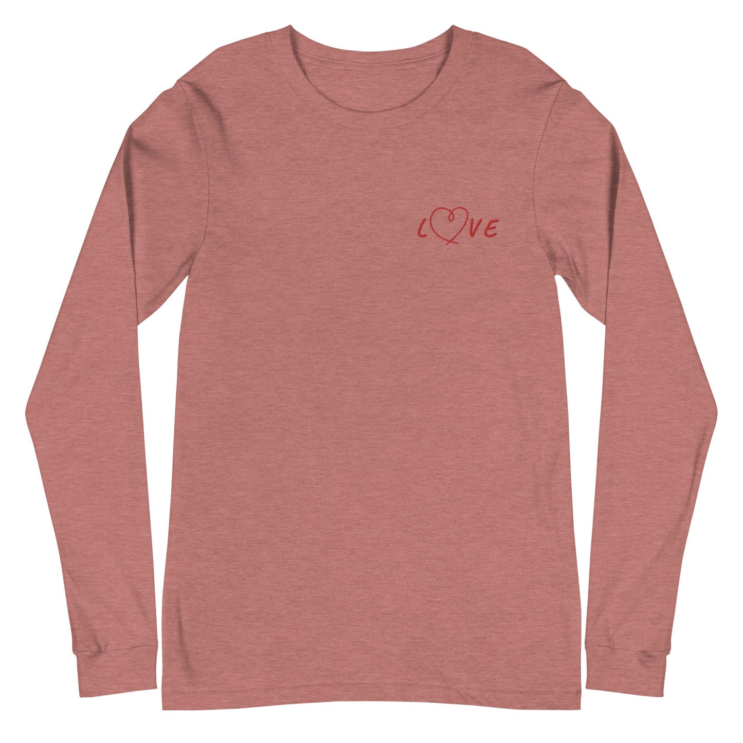 Love Joy Embroidered Unisex Long Sleeve Tee