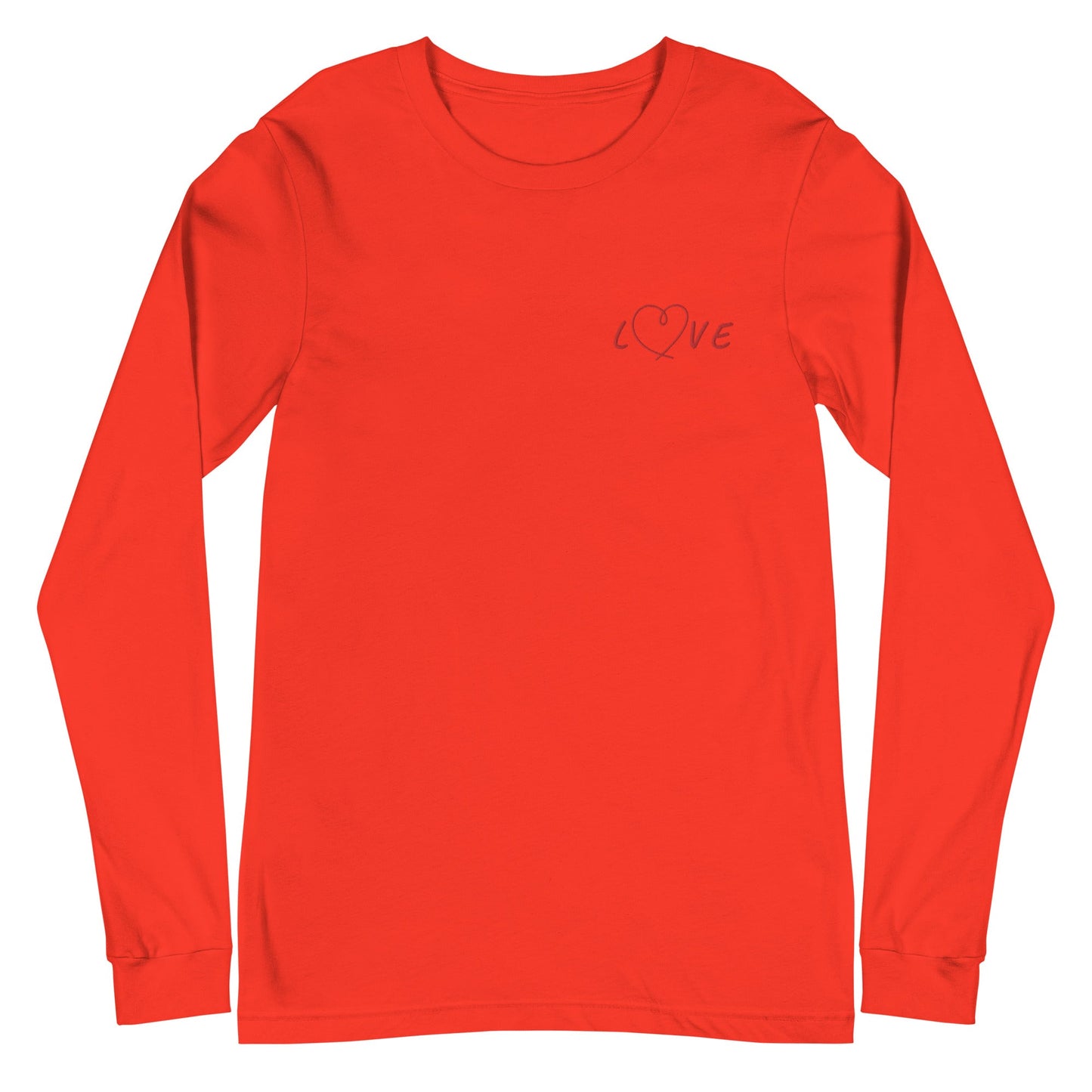 Love Joy Embroidered Unisex Long Sleeve Tee