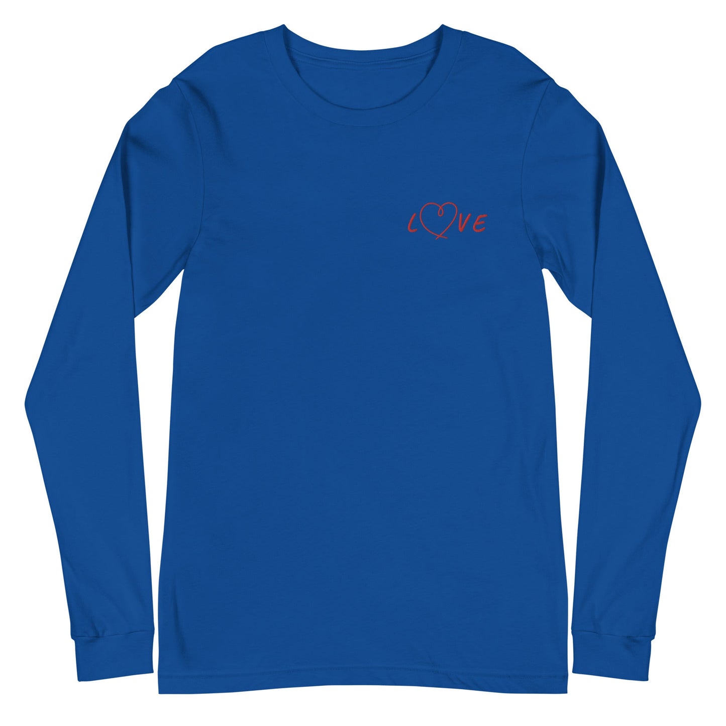 Love Joy Embroidered Unisex Long Sleeve Tee